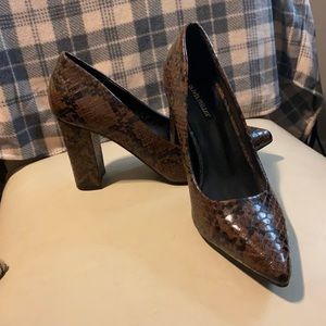 Snakeskin Heel